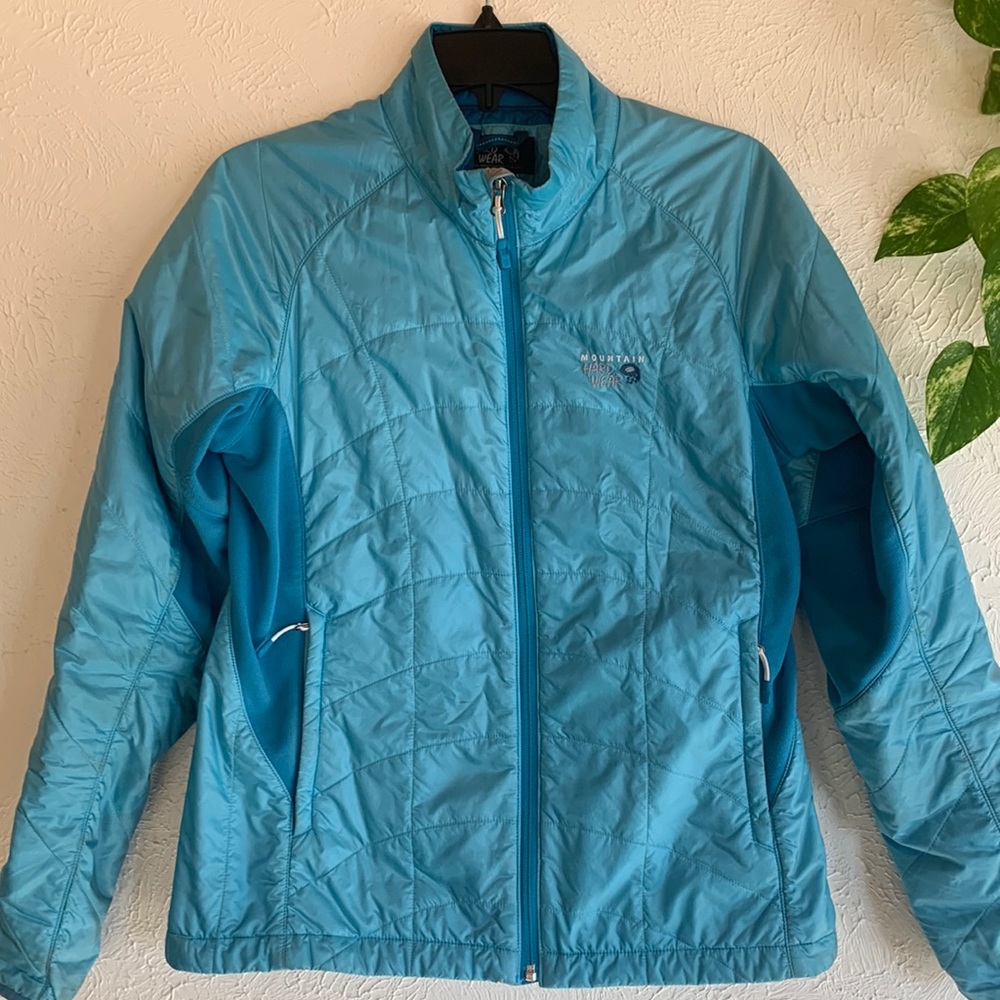 Beautiful Mountain Hardwear teal / turquoise down jacket. X cond. Medium
